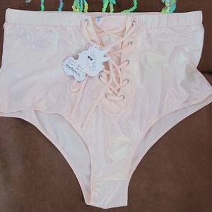 High waisted mermaid style bottoms